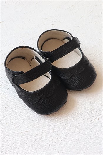 Siyah Renkli Babet Bebek Makosen Ayakkabı